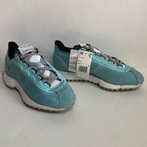 NWOT ADIDAS SL 7600 TREFOIL BLUE Running SPIRIT SHOES /SNEAKERS 8 - Picture 10 of 12